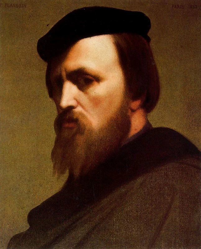 Hippolyte Flandrin - Autoritratto, Galleria degli Uffizi, Firenze